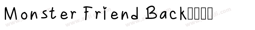 Monster Friend Back字体转换